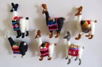 Andenken aus Peru: kleine handgearbeitete Lamas