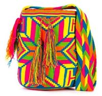 Geh&auml;kelte Wayuu-Tasche aus Kolumbien